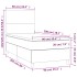 Cama box spring con colchón cuero sintético capuchino 90x200