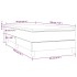 Cama box spring con colchón tela marrón oscuro 90x190