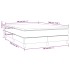 Cama box spring con colchón tela azul 140x190