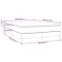 Cama box spring con colchón tela color crema 140x190