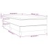 Cama box spring con colchón cuero sintético capuchino 90x190