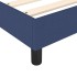 Cama box spring con colchón tela azul 140x190