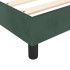 Cama box spring con colchón terciopelo verde oscuro 80x200