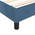 Cama box spring con colchón terciopelo azul oscuro 90x190