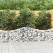 Cestas gaviones 3 uds forma de arco hierro 200x30x60/80 cm