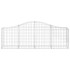 Cestas gaviones 3 uds forma de arco hierro 200x30x60/80