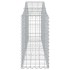 Cestas gaviones 3 uds forma de arco hierro 200x30x60/80