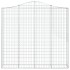 Cestas de gaviones 3 uds forma de arco hierro 200x30x180/200
