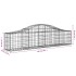 Cestas de gaviones 3 uds forma de arco hierro 200x30x40/60