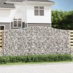 Cestas de gaviones 2 uds forma de arco hierro 400x30x180/200 cm