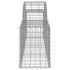Cestas de gaviones 6 uds forma de arco hierro 200x30x40/60