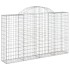 Cestas de gaviones 6 uds forma de arco hierro 200x30x120/140