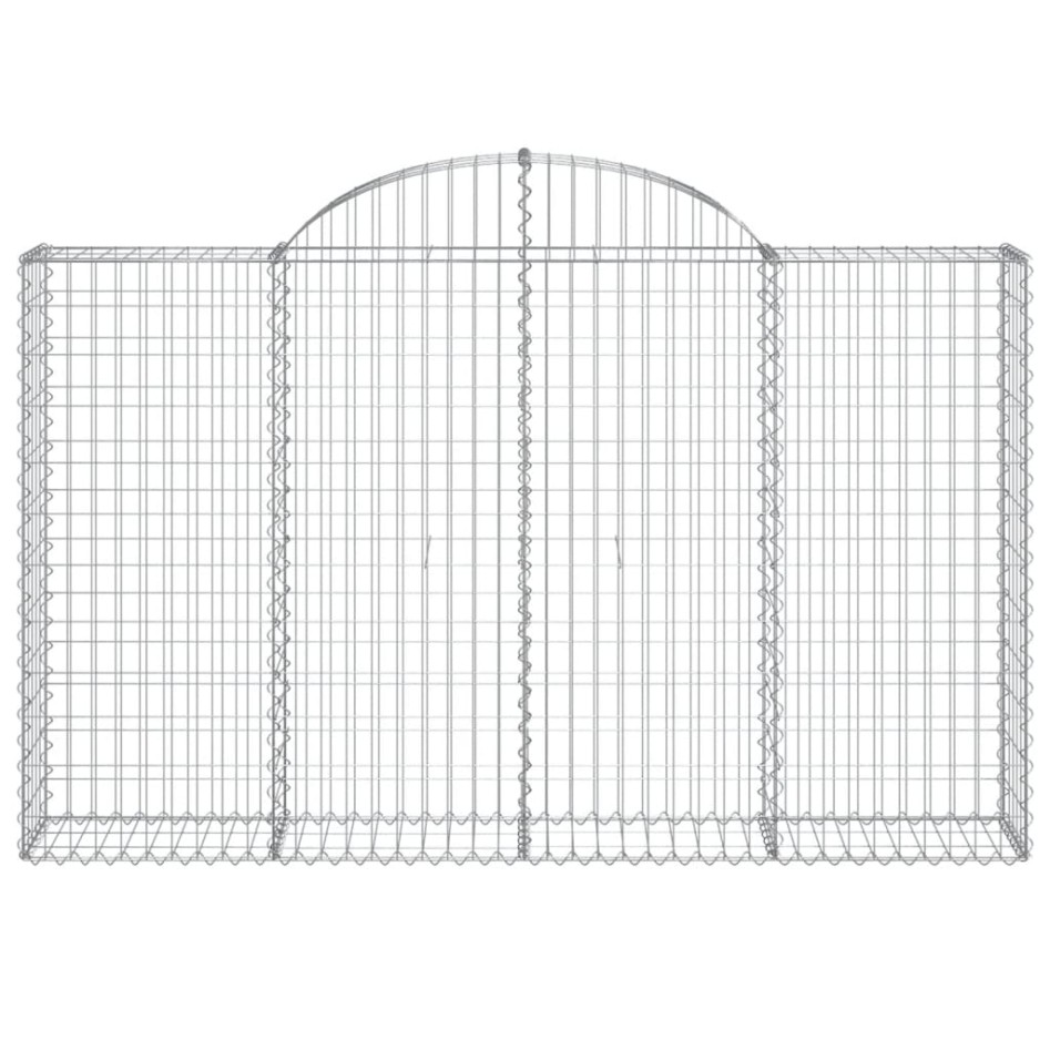 Cestas de gaviones 6 uds forma de arco hierro 200x30x120/140