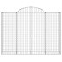 Cestas gaviones 4 uds forma de arco hierro 200x30x140/160