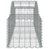 Cestas de gaviones 10 uds forma de arco hierro 200x50x40/60