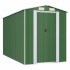 Cobertizo de jardín acero galvanizado verde 192x357x223