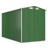 Cobertizo de jardín acero galvanizado verde 192x357x223