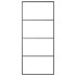 Puerta corredera con set herrajes vidrio ESG aluminio 90x205