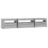 Mueble de TV con luces LED gris sonoma 195x35x40