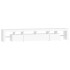 Mueble de TV con luces LED blanco 230x36,5x40