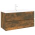 Mueble de baño con lavabo madera contrachapada roble