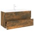 Mueble de baño con lavabo madera contrachapada roble