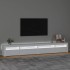 Mueble de TV con luces LED blanco 270x35x40