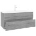 Mueble de baño con lavabo madera contrachapada gris