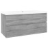 Mueble de baño con lavabo madera contrachapada gris