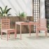 Mesa y sillas de jardín 3 pzas madera maciza