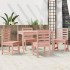 Juego de comedor para jardín 5 pzas madera maciza