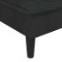 Sofá cama en forma de L terciopelo negro 255x140x70