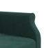 Sofá cama en forma de L terciopelo verde oscuro 271x140x70