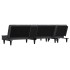 Sofá cama en forma de L terciopelo gris oscuro 255x140x70
