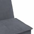 Sofá cama en forma de L terciopelo gris oscuro 255x140x70