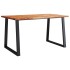 Juego de comedor con borde vivo 3 piezas madera maciza