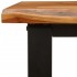 Juego de comedor con borde vivo 3 piezas madera maciza