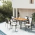 Set de muebles jardín 5 pzas con cojines ratán sintético