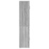 Aparador alto de madera contrachapada gris