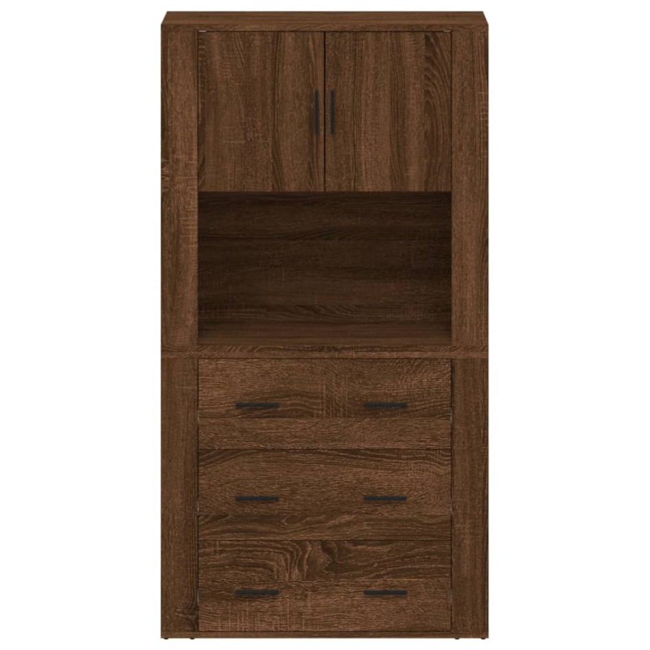 Aparador alto madera contrachapada marrón