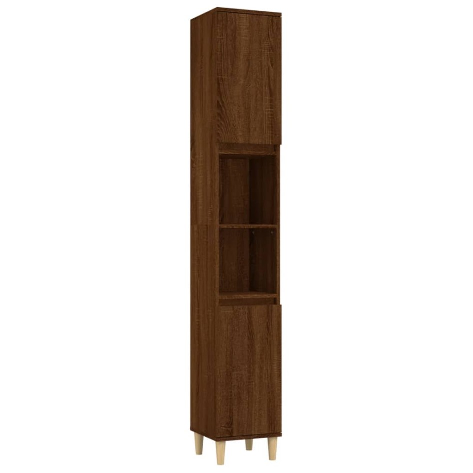 Set de muebles baño 3 pzas madera contrachapada roble