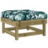 Juego de muebles jardín 7 pzas y cojines madera pino