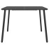 Juego de comedor de jardín 5 piezas acero gris