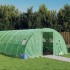 Invernadero con estructura de acero verde 48 m² 12x4x2