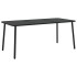 Juego de comedor de jardín 9 piezas acero gris