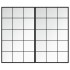 Espejos de pared 2 uds metal negro 100x60