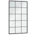 Espejos de pared 2 uds metal negro 100x60