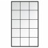 Espejos de pared 2 uds metal negro 100x60
