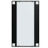 Espejos de pared 2 uds metal negro 100x60