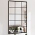 Espejos de pared 4 uds metal negro 100x60